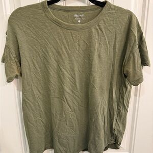 Madewell Olive Green Short Sleeve Tee
